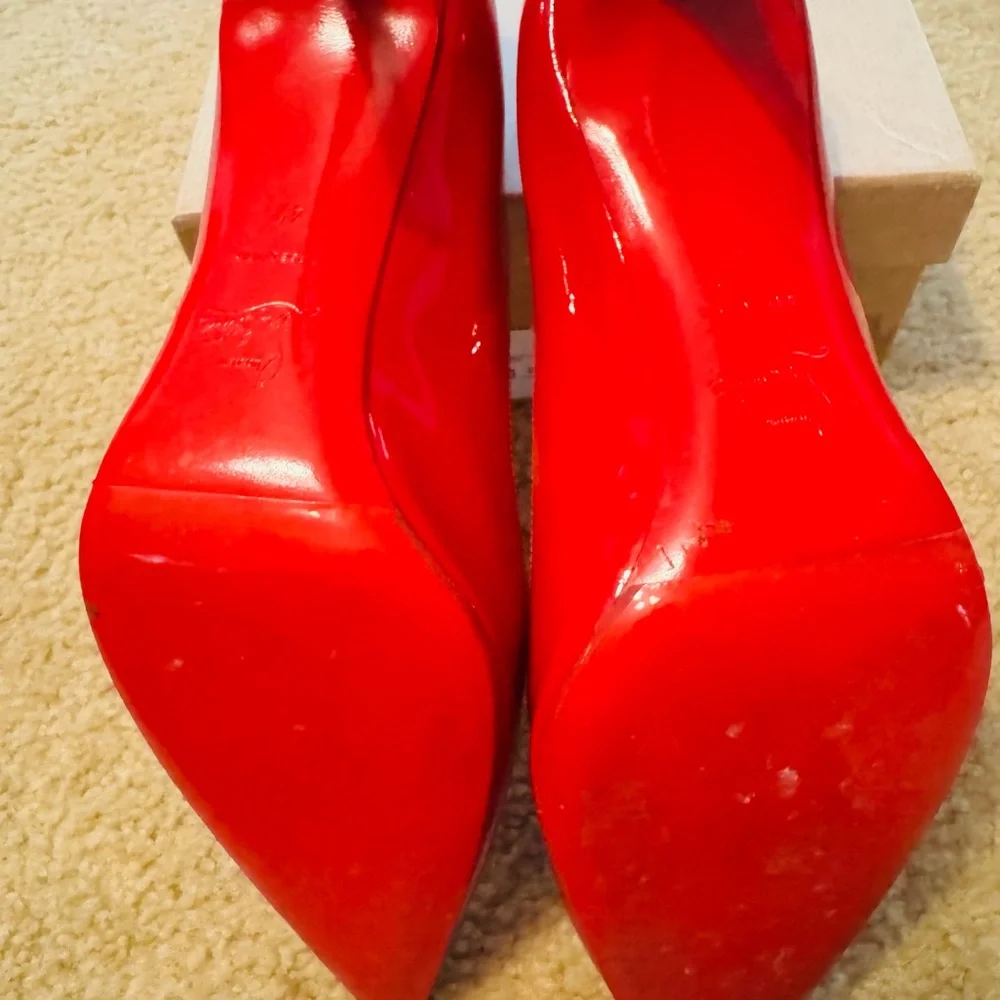 Christian Louboutin Kate Patent Red Pumps 85 mm EU 42/US 12 - Picture 6 of 6